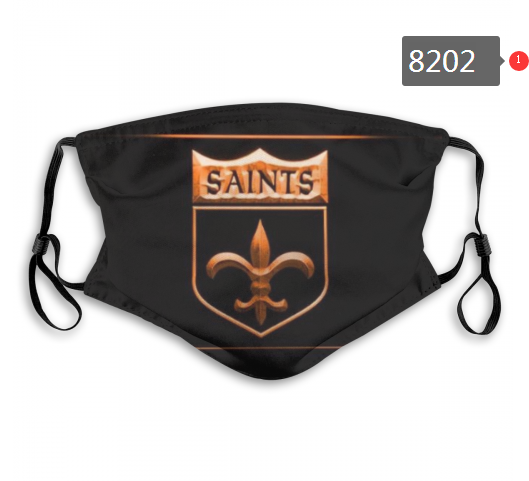 NFL 2020 New Orleans Saints #9 Dust mask with filter